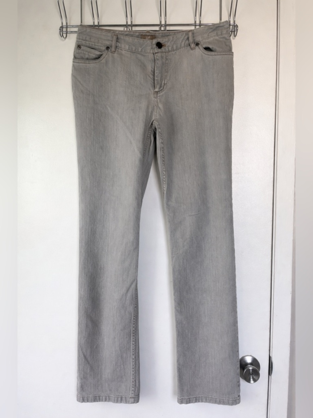 J. Jill Slim Leg Jeans Women’s Petite Stretch Gray Denim Size 6P Mid Rise